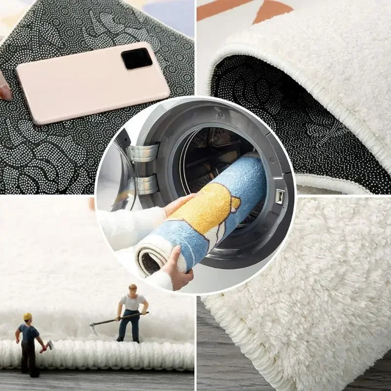Creative Carpet Smoking and Cigar Mat Comfortable and Warm Living Room Carpet Bedroom Side Rug Home Decoration