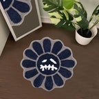 Gothic Sunflower Non-Slip Floor Mat Absorbent Bathroom Living Room Bedroom Bedside Carpet Home Decorative Rug