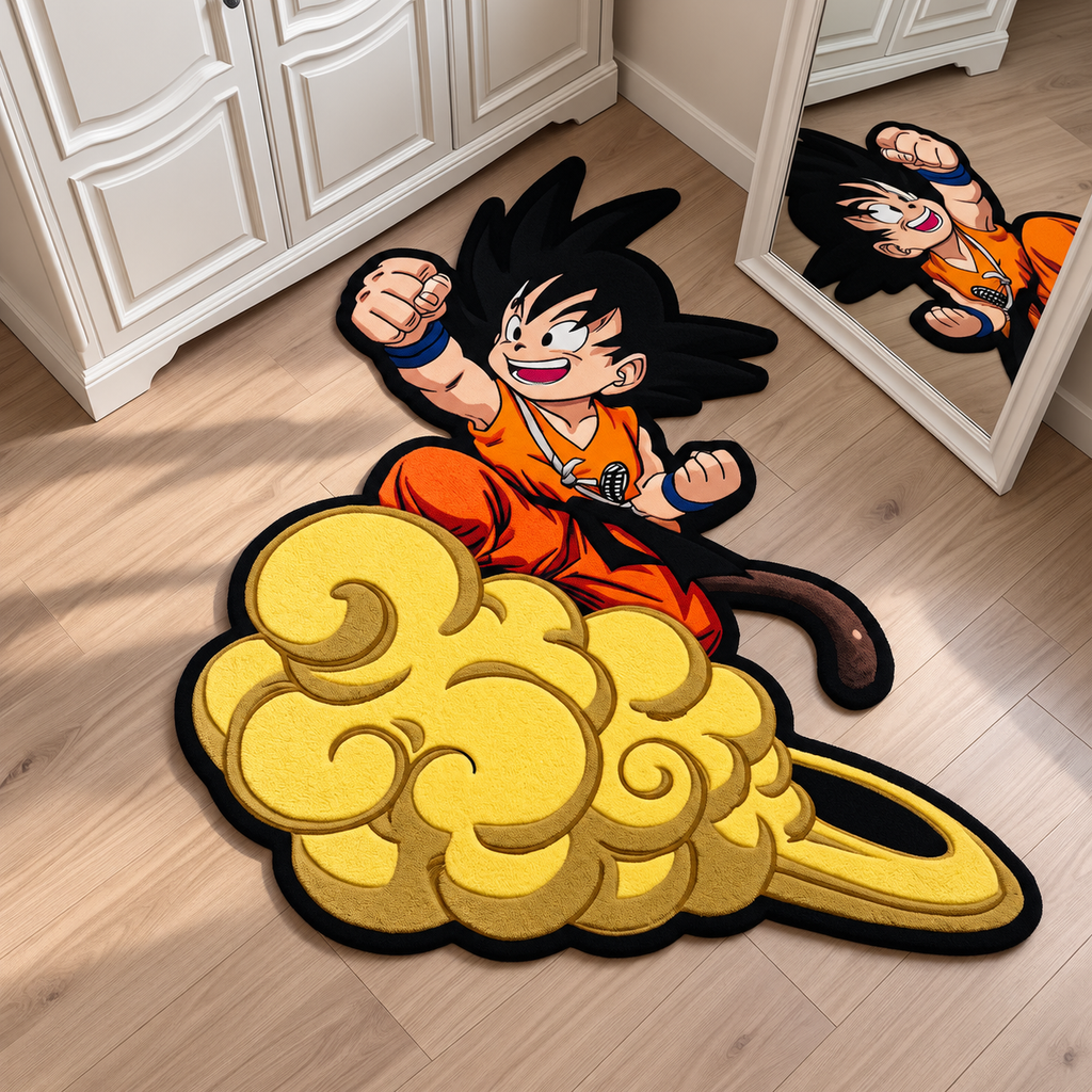 Kid Goku & Nimbus Rug Toons