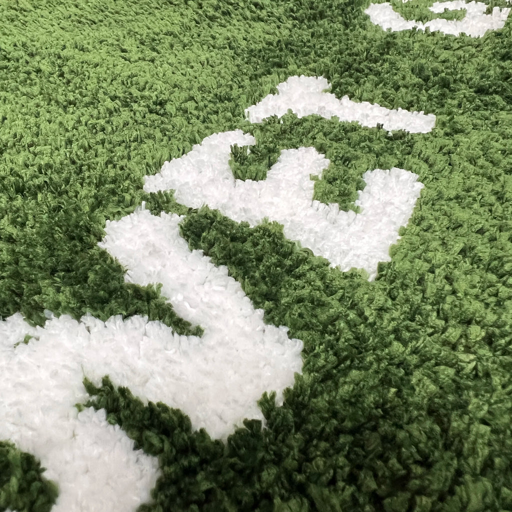 50X80Cm Trendy Fashion Wet Grass Doormat Flocking Tufted Carpet Green Grass Fluffy Plush Lounge Bedroom Bedside Rug Floor Mat