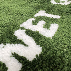 50X80Cm Trendy Fashion Wet Grass Doormat Flocking Tufted Carpet Green Grass Fluffy Plush Lounge Bedroom Bedside Rug Floor Mat