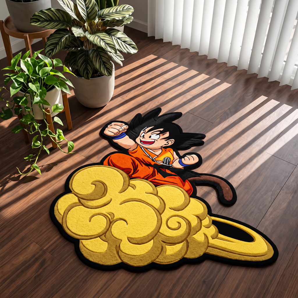 Kid Goku & Nimbus Rug Toons