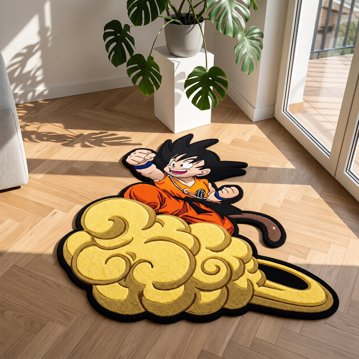 Kid Goku & Nimbus Rug Toons