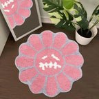 Gothic Sunflower Non-Slip Floor Mat Absorbent Bathroom Living Room Bedroom Bedside Carpet Home Decorative Rug