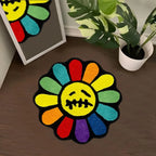 Gothic Sunflower Non-Slip Floor Mat Absorbent Bathroom Living Room Bedroom Bedside Carpet Home Decorative Rug